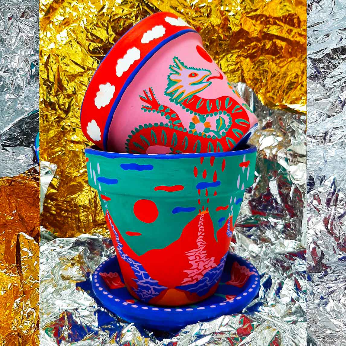 Peinture sur pot, 2021